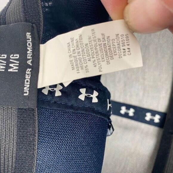 Under Armour Mens Medium/Large Fitted Mesh Baseball hat Logo Golf pre owned - Picture 9 of 13